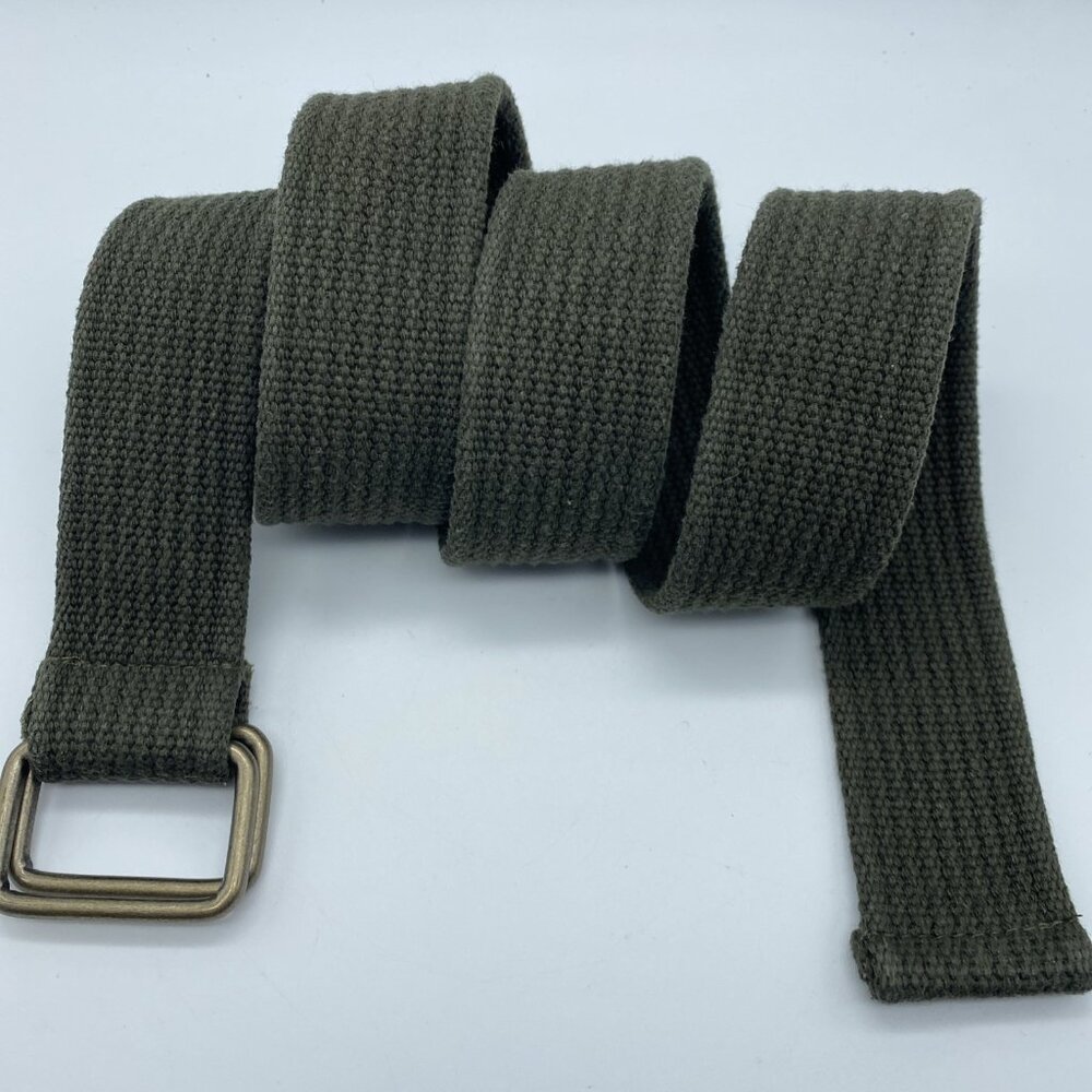 Unbranded Green D-Ring Belt Men's Size L End to End 41"